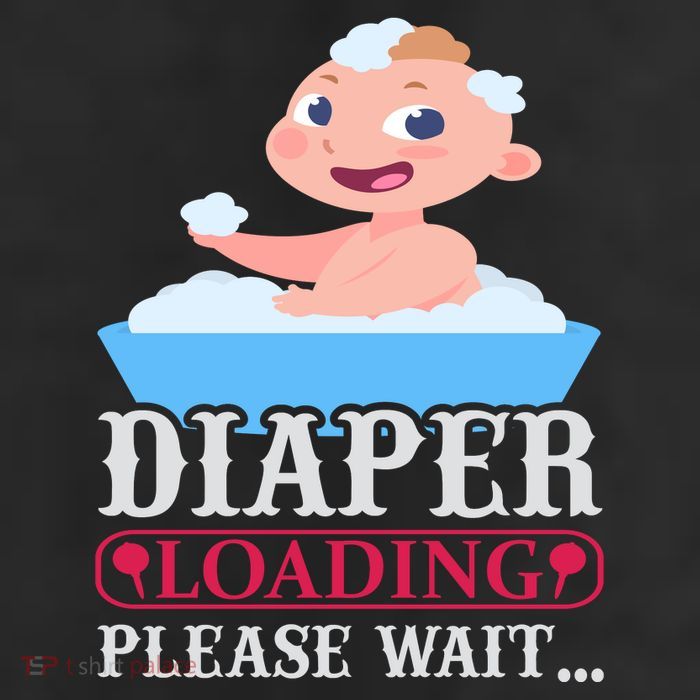 Diaper Loading Please Wait 7 Panel Mesh Trucker Snapback Hat