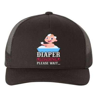 Diaper Loading Please Wait Yupoong Adult 5-Panel Trucker Hat