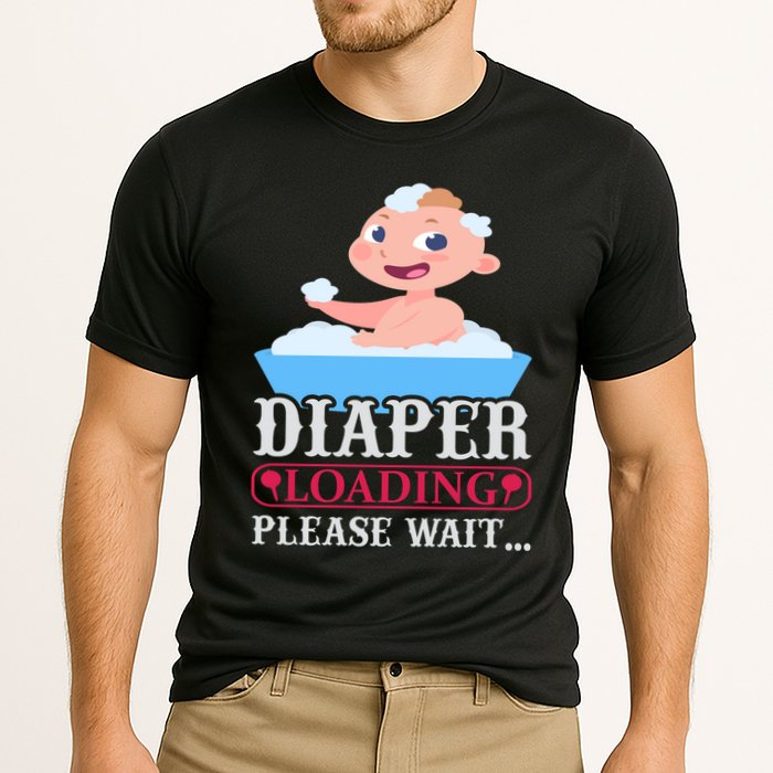 Diaper Loading Please Wait Performance Shirt