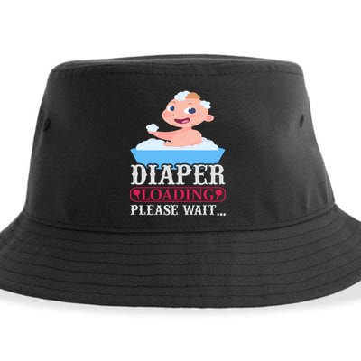Diaper Loading Please Wait Sustainable Bucket Hat