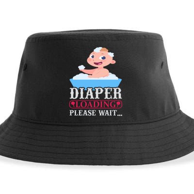 Diaper Loading Please Wait Sustainable Bucket Hat