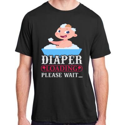 Diaper Loading Please Wait Adult ChromaSoft Performance T-Shirt