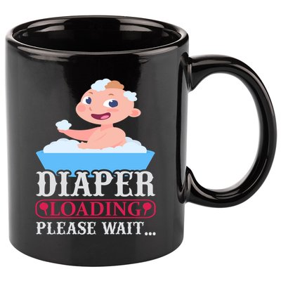 Diaper Loading Please Wait 11oz C Handle Ceramic Mug