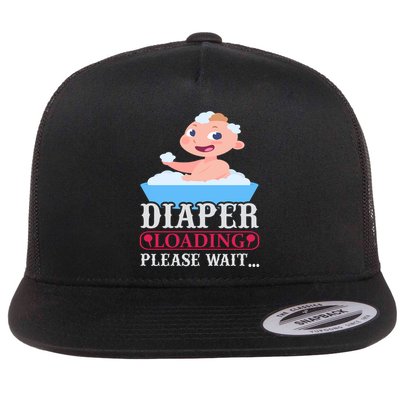 Diaper Loading Please Wait Flatbill Hat
