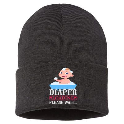Diaper Loading Please Wait Sustainable Knit Beanie
