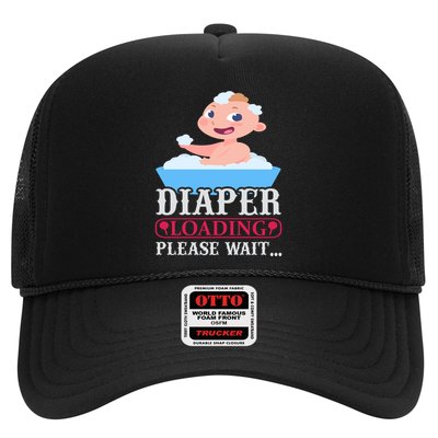 Diaper Loading Please Wait Trucker Hat