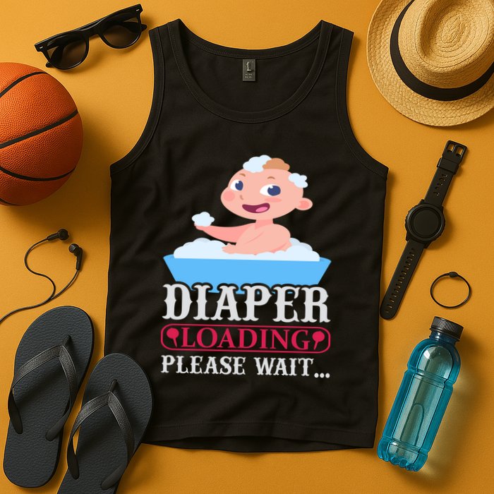 Diaper Loading Please Wait Tank Top