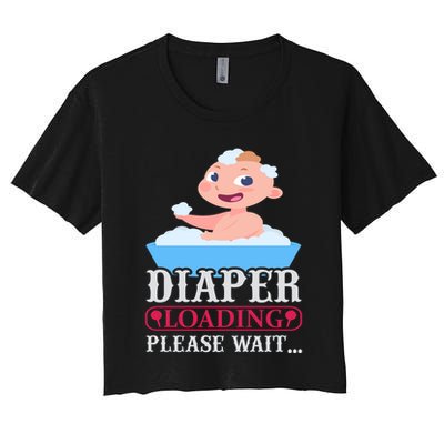 Diaper Loading Please Wait Crop Top