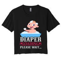 Diaper Loading Please Wait Crop Top