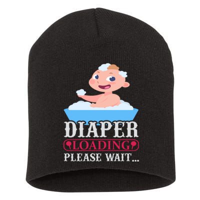 Diaper Loading Please Wait Short Acrylic Beanie