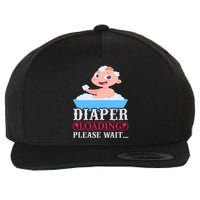 Diaper Loading Please Wait Wool Snapback Cap
