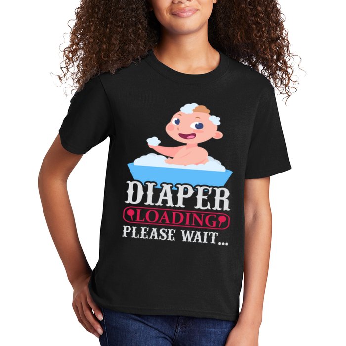 Diaper Loading Please Wait Kids T-Shirt