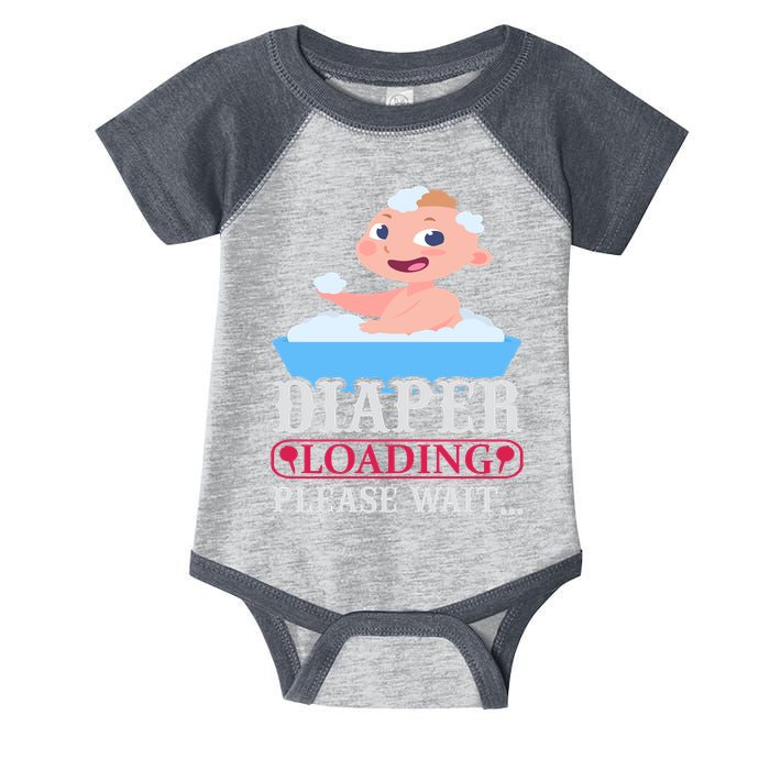 Diaper Loading Please Wait Infant Baby Jersey Bodysuit