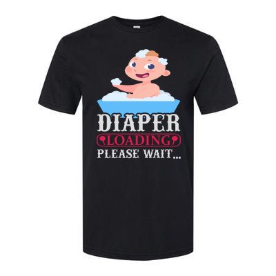 Diaper Loading Please Wait Softstyle CVC T-Shirt