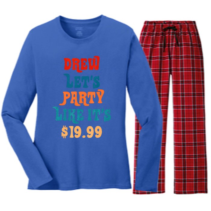 Drew Lets Party Like Its $19.99 Women's Long Sleeve Flannel Pajama Set 