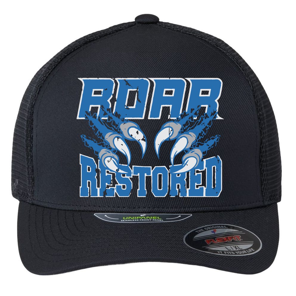 Detroit Lion Roar Restored Flexfit Unipanel Trucker Cap