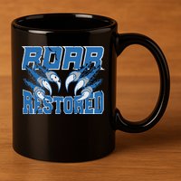 Detroit Lion Roar Restored 11oz C Handle Ceramic Mug