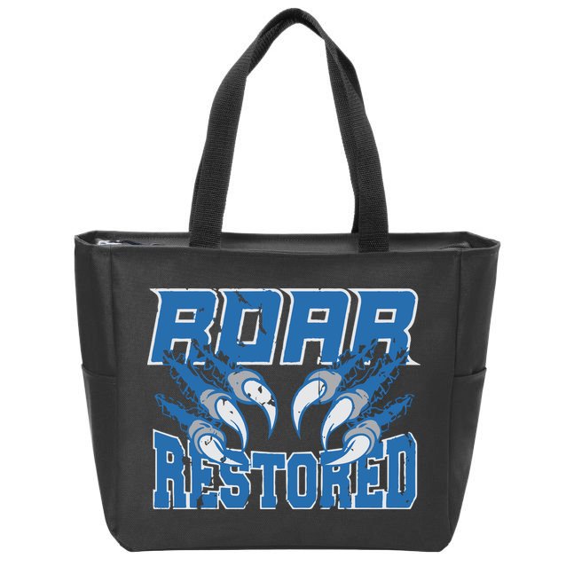 Detroit Lion Roar Restored Zip Tote Bag