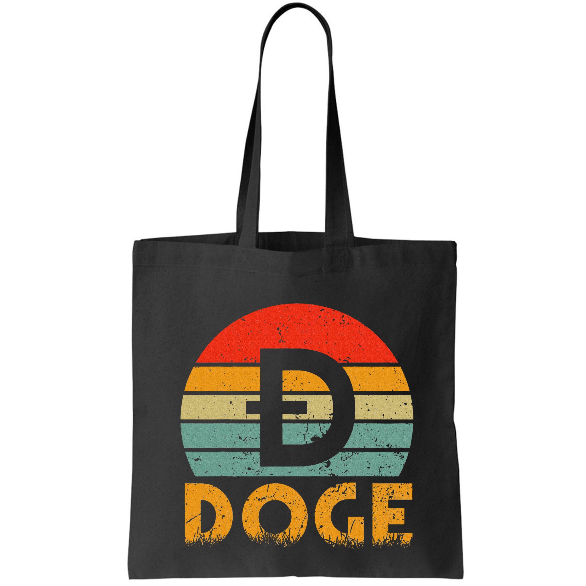 Dogecoin Logo Retro Vintage Dogecoin Hodler Trader Bag
