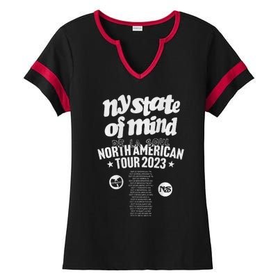 De La Soul Ny State Of Mind Ladies Halftime Notch Neck Tee