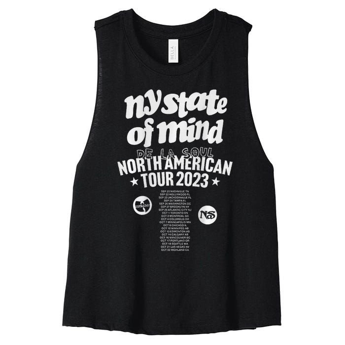 De La Soul Ny State Of Mind Women's Racerback Cropped Tank