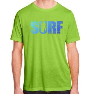 Distressed Look Surfing Gift For Surfers Cute Gift Adult ChromaSoft Performance T-Shirt