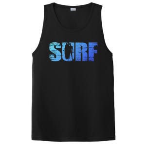 Distressed Look Surfing Gift For Surfers Cute Gift PosiCharge Competitor Tank