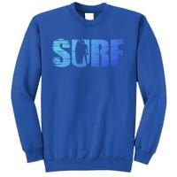 Distressed Look Surfing Gift For Surfers Cute Gift Sweatshirt