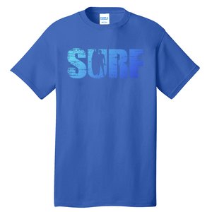 Distressed Look Surfing Gift For Surfers Cute Gift Tall T-Shirt