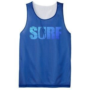 Distressed Look Surfing Gift For Surfers Cute Gift Mesh Reversible Basketball Jersey Tank