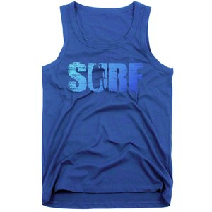 Distressed Look Surfing Gift For Surfers Cute Gift Tank Top