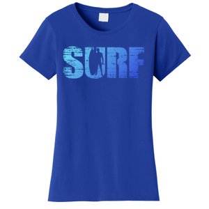 Distressed Look Surfing Gift For Surfers Cute Gift Women's T-Shirt