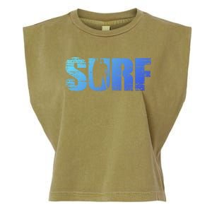 Distressed Look Surfing Gift For Surfers Cute Gift Garment-Dyed Women's Muscle Tee