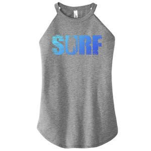 Distressed Look Surfing Gift For Surfers Cute Gift Women's Perfect Tri Rocker Tank