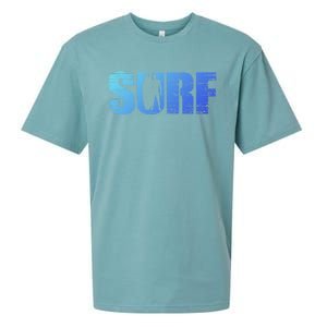 Distressed Look Surfing Gift For Surfers Cute Gift Sueded Cloud Jersey T-Shirt