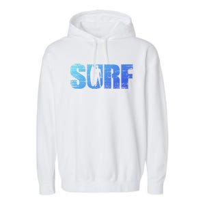 Distressed Look Surfing Gift For Surfers Cute Gift Garment-Dyed Fleece Hoodie