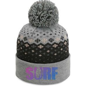 Distressed Look Surfing Gift For Surfers Cute Gift The Baniff Cuffed Pom Beanie