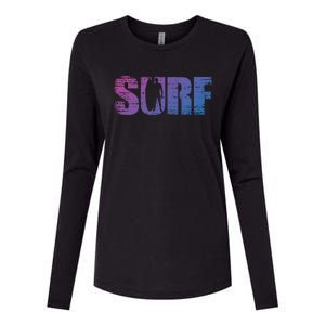 Distressed Look Surfing Gift For Surfers Cute Gift Womens Cotton Relaxed Long Sleeve T-Shirt