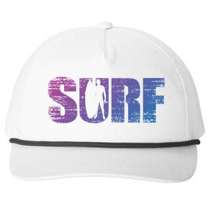 Distressed Look Surfing Gift For Surfers Cute Gift Snapback Five-Panel Rope Hat