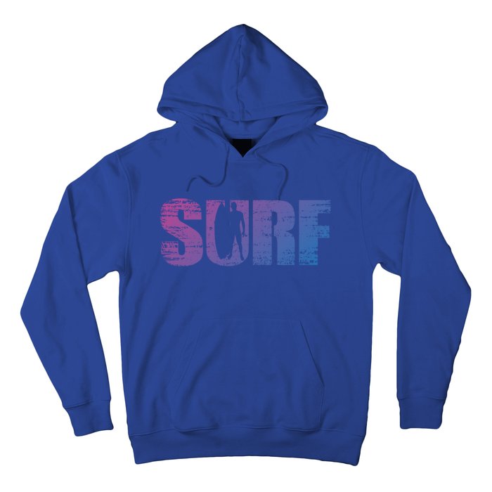 Distressed Look Surfing Gift For Surfers Cute Gift Hoodie