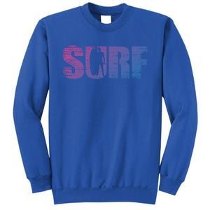 Distressed Look Surfing Gift For Surfers Cute Gift Sweatshirt