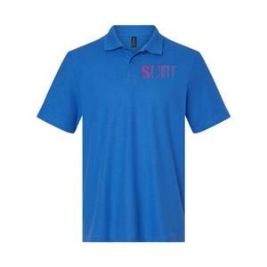 Distressed Look Surfing Gift For Surfers Cute Gift Softstyle Adult Sport Polo