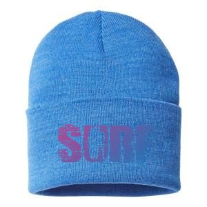 Distressed Look Surfing Gift For Surfers Cute Gift Sustainable Knit Beanie