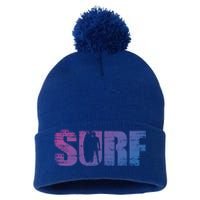 Distressed Look Surfing Gift For Surfers Cute Gift Pom Pom 12in Knit Beanie