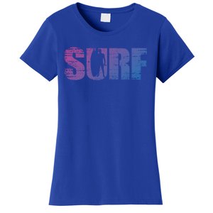 Distressed Look Surfing Gift For Surfers Cute Gift Women's T-Shirt