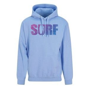 Distressed Look Surfing Gift For Surfers Cute Gift Unisex Surf Hoodie