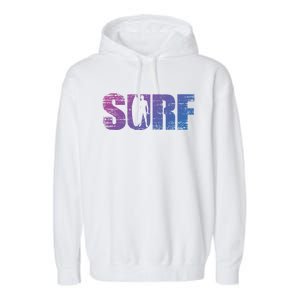 Distressed Look Surfing Gift For Surfers Cute Gift Garment-Dyed Fleece Hoodie