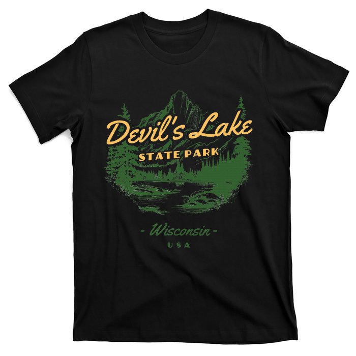 DevilS Lake State Park Wisconsin Retro Vintage T-Shirt