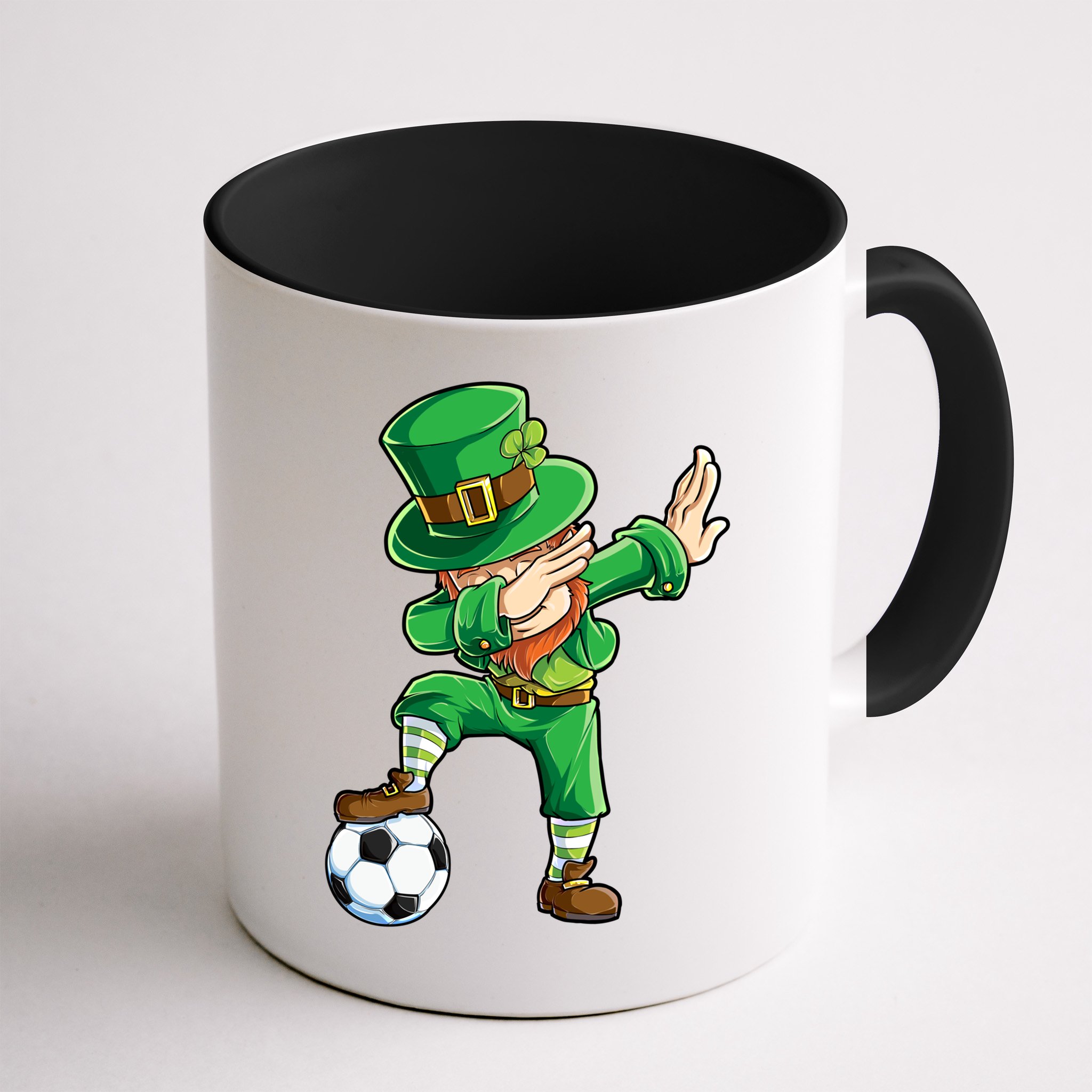 Dabbing Leprechaun St Patricks Day Soccer Sports Gift Mug