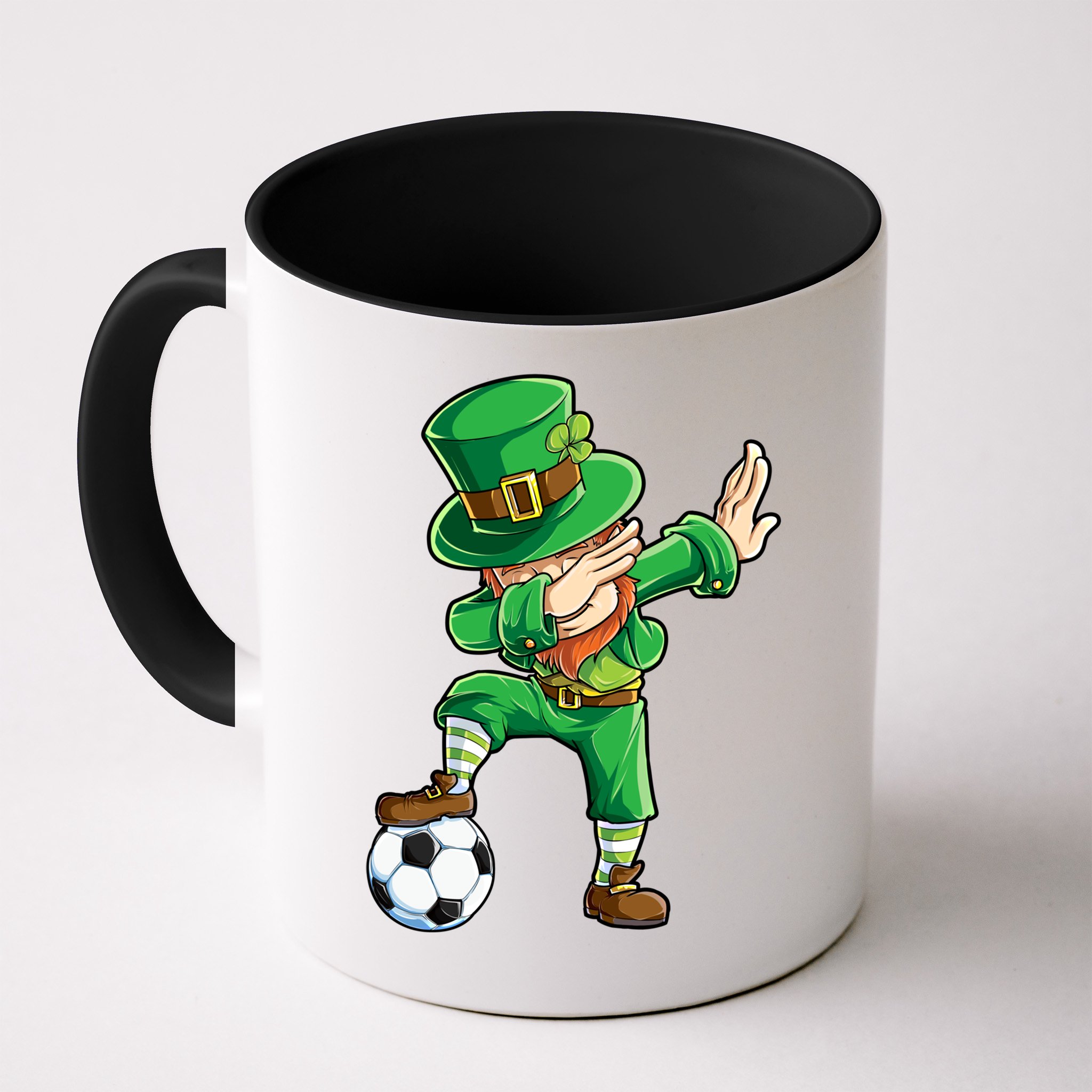 Dabbing Leprechaun St Patricks Day Soccer Sports Gift Mug